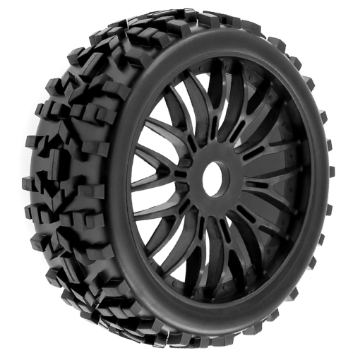 4 st 115 mm 1/8 RC Terrängbilshjul Däck 17 mm Hex C 1