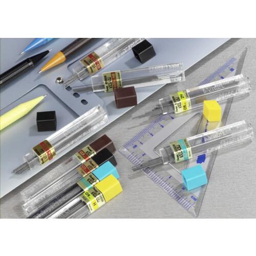 Pentel Pentel 50B Super Hi-Polymer Lead Refills  0.7mm  B  Black (1 Pack) 1