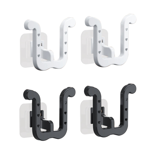 4PCS Wall Mounted Shoe Rack, Self Adhesive Shoe Rack for Door Closet