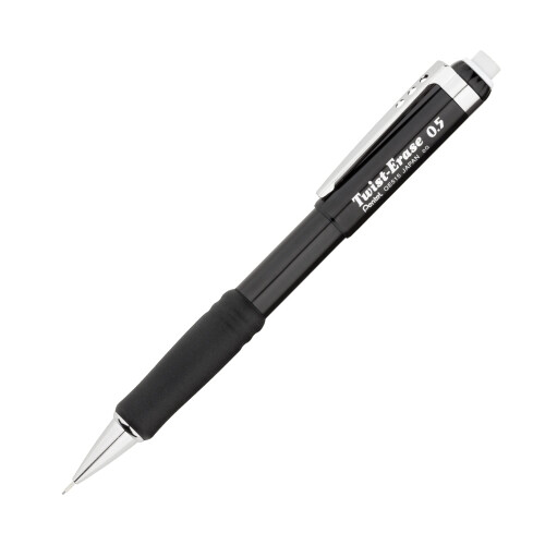 Pentel Μηχανικό Μολύβι Pentel Twist-Erase III, 0.5 mm, Μαύρο