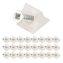 50 Pcs Drawer Supports, with Screws for Furniture