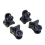 4Pcs Luggage Wheels Suitcase Double Row Roller Hardware Repairing Kit 4