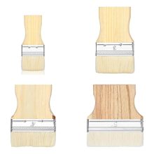Ensemble de 4 pinceaux plats, pinceau large, grand pinceau à peinture