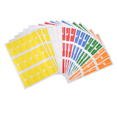 540Pcs/18 Sheets Cable Labels Tags Self Adhesive Waterproof Labels 2