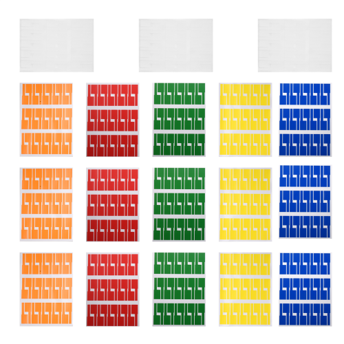 540Pcs/18 Sheets Cable Labels Tags Self Adhesive Waterproof Labels 1