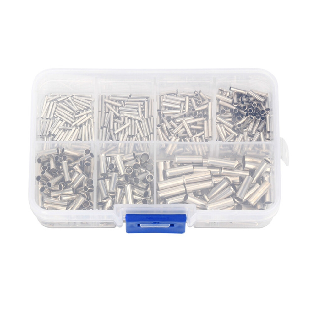 600Pcs 0.5Mm2-6Mm2 22-10 Awg Non-Insulated Wire Copper Bare Tinned 4853784336010
