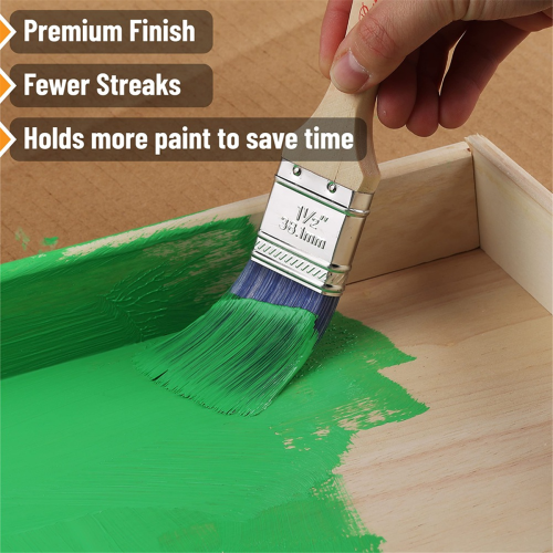 6 Pack Paint Brushes for Walls, Stain Brush, Paint Brush 2