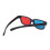 5Pcs Black Frame Red Blue 3D Glasses Dimensional Home Theater Glasses 5