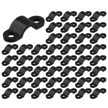 70 kpl ruuveilla kiinnitettävä kaareva kaapelikiinnike 21 x 7 mm 3 mm:n johdolle