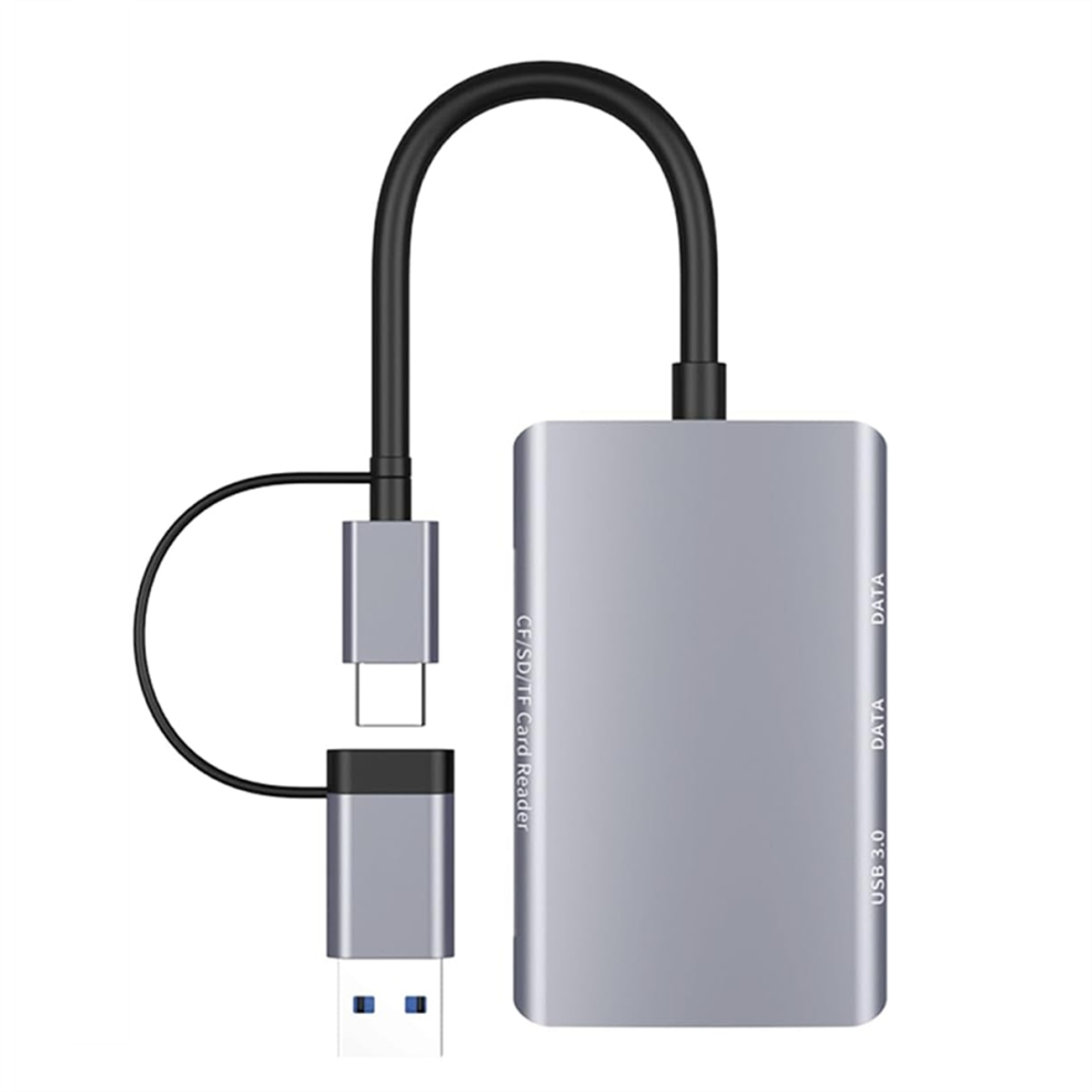 6-In-1 /Sd/Tf Card Reader Usb-C Hub Usb 3.0 Card Reader Adapter 4853784337499