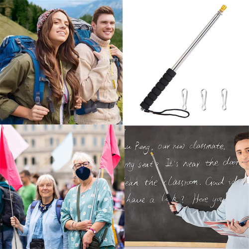 9.8Ft Telescopic Flag Pole,Portable Extendable Retractable Flagpole 2