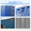 8-teiliges Belüftungsset für Versandcontainer, blau 2
