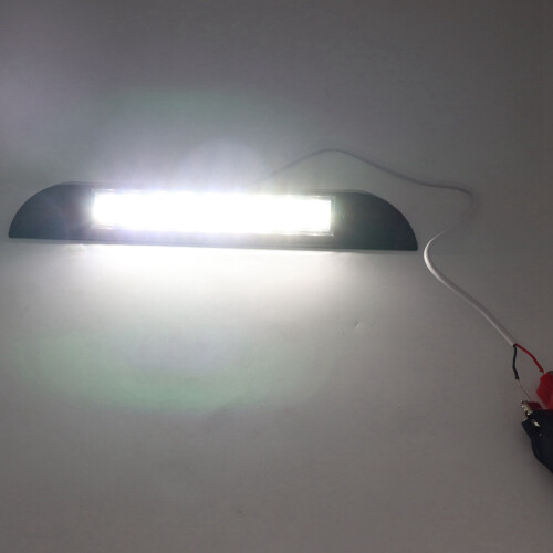Éclairage de store à 9 LED, 12 V/24 V, étanche, 256 mm, noir 1