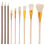 9 Pack Pottery Glaze Brushes Set for Pottery , Acrylic Painting 1
