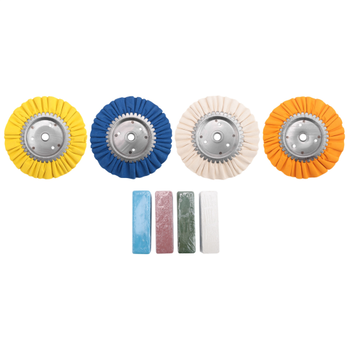 Kit de polimento com 8 rodas de alumínio de 8 polegadas para vias aéreas 1