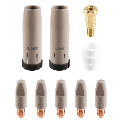 9Pcs 24KD Coating Protection Nozzle 0.8mm MIG Torch 1