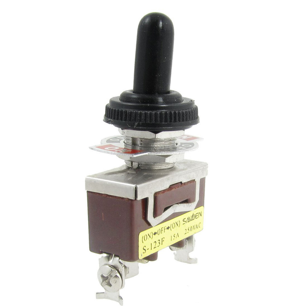 Ac 250V 15A Momentary Spdt Toggle Switch With Waterproof Boot 4853784347924