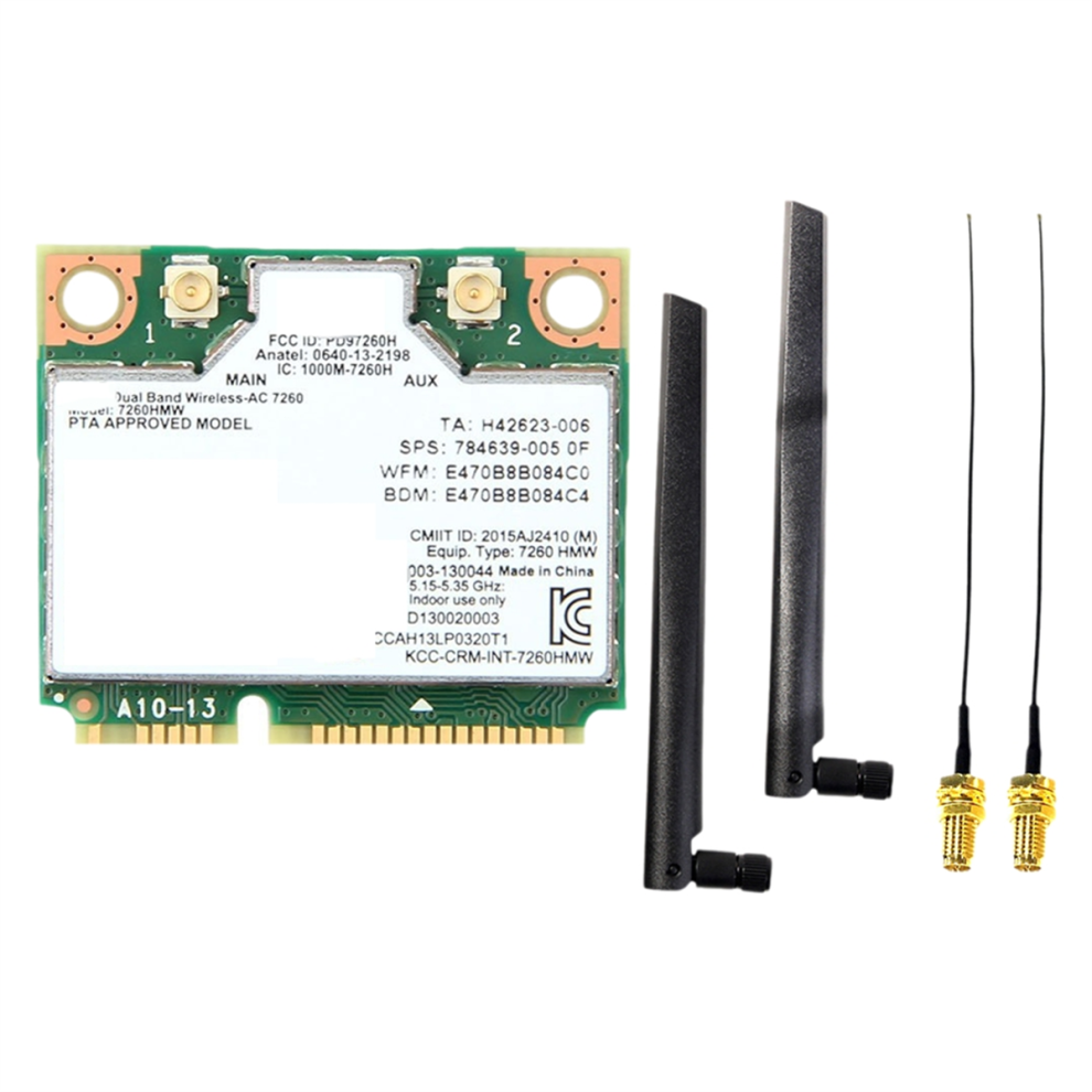 Ac7260 Wireless Wifi Card 2.4G/5G Dual-Band 1200M Ac7260 Wifi5 Card 4853784348099