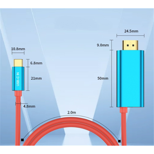 Adapter-Ladekabel Typ C auf kompatibles Line-Laptop 2