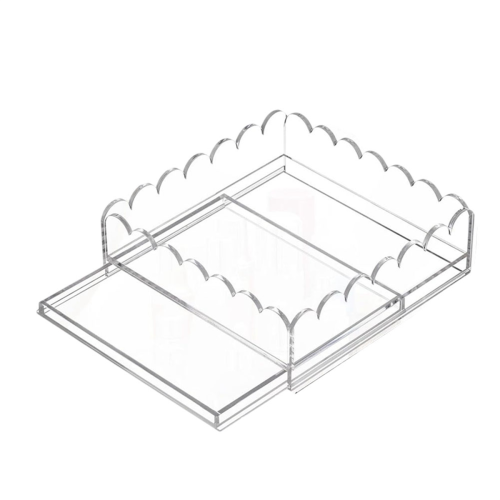 Vassoio, Baci Milano, Chic & Zen, Cristal acrilico trasparente 35 x 25 x h 2 cm