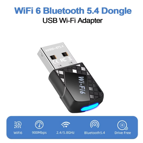 AX900 USB WiFi 6 Bluetooth 5.4 Adapter 1