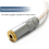 Audio-Adapterkabel 4,4 mm Buchse auf 6,35 mm Stecker auf Buchse 5