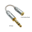 Audio-Adapterkabel 4,4 mm Buchse auf 6,35 mm Stecker auf Buchse 3