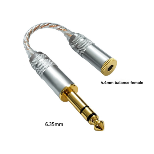 Audio-Adapterkabel 4,4 mm Buchse auf 6,35 mm Stecker auf Buchse 2