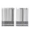 Lang Bitset, Magnetische Bitset, 20 stuks platkopbits, 1/4 inch zeskant 1