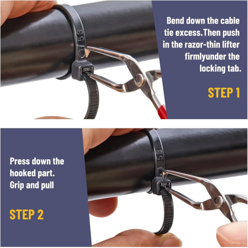 Ferramenta de Remoção de Braçadeiras com Cabo de Silicone 1