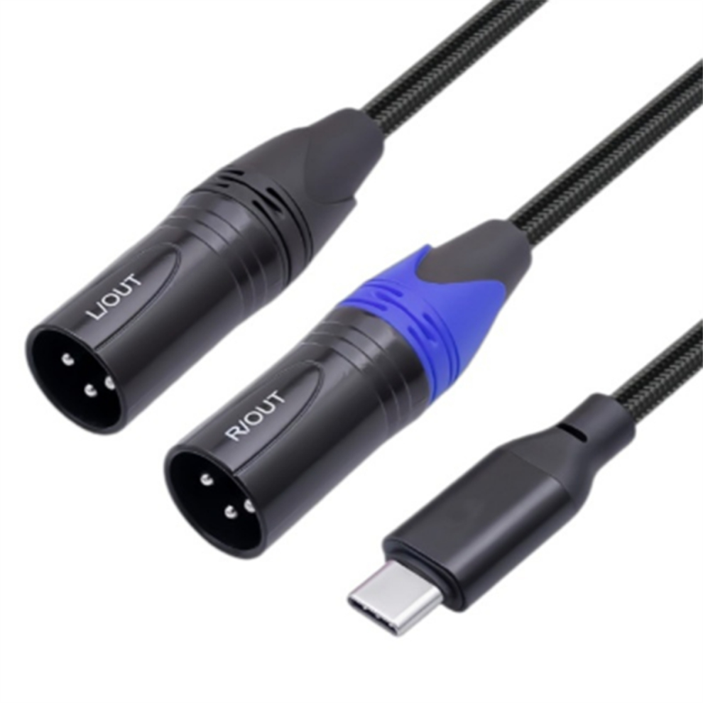 Braided Type C To Dual Xlr Male Output Audio Cable 4853784359965