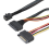 Câble 12G intégré de 0,75 m avec alimentation 15 broches, pour SSD U.2 3