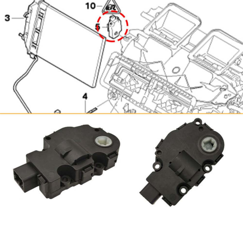 Actuador De Puerta De Aire HVAC 6447XA Para Citroën Berlingo Y Peugeot Partner – Recambio De Plástico Para Control De Climatización
