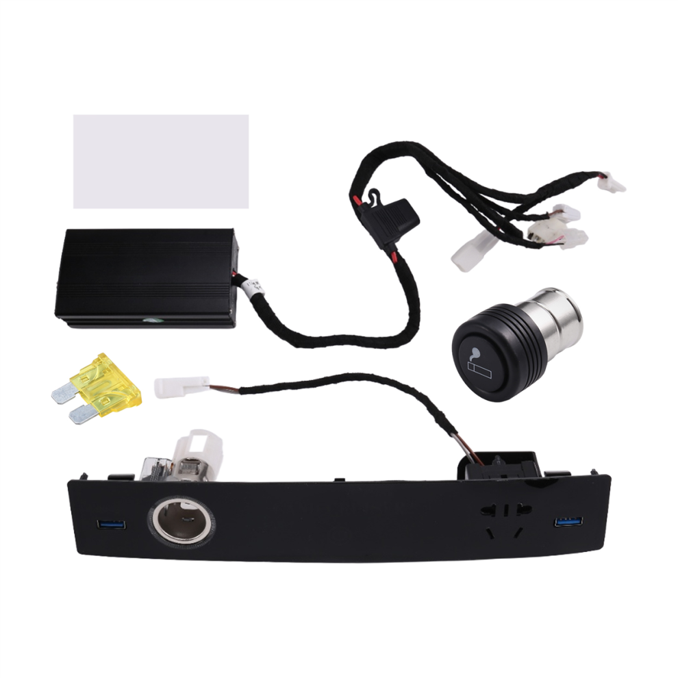 Car Rear Sear Usb Socket Port Voltmeter Charger Rocker Switch Light 4853784371523