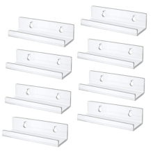 Klarer Vinyl-Schallplatten-Wandhalter, 8er-Pack, Acryl-Albumdisplay