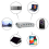 Amplificateur de puissance multicanal avec sortie subwoofer argenté 4