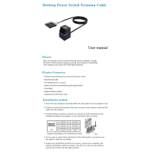 Computer Desktop Switch Kleurrijke LED PC Moederbord A