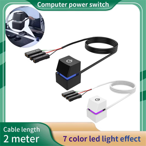 Computer Desktop Switch Kleurrijke LED PC Moederbord A 2