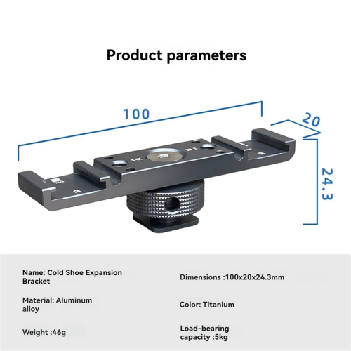 Cold Shoe Mount Adapter Extension Bar Bracket Stand for Camera,A 2