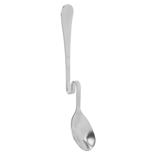 Cute Curved Spoon Teaspoon Dessert Stainless Steel Drink Tableware 1