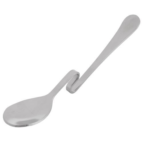 Cute Curved Spoon Teaspoon Dessert Stainless Steel Drink Tableware 2