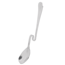 Cute Curved Spoon Teaspoon Dessert Stainless Steel Drink Tableware