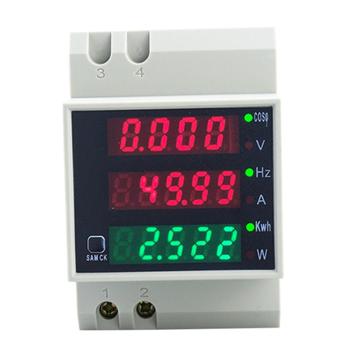 D52-2058 Wattmeter Volt Current Meter Power Factor Digital Meter,B