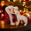 Dog Sculpture Home Decor Man and Dog Statue 2