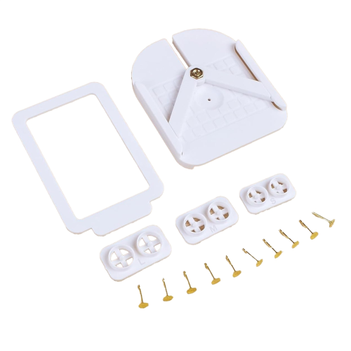 Herramienta para incrustar postes de pendientes, kit de pendientes de arcilla polimérica