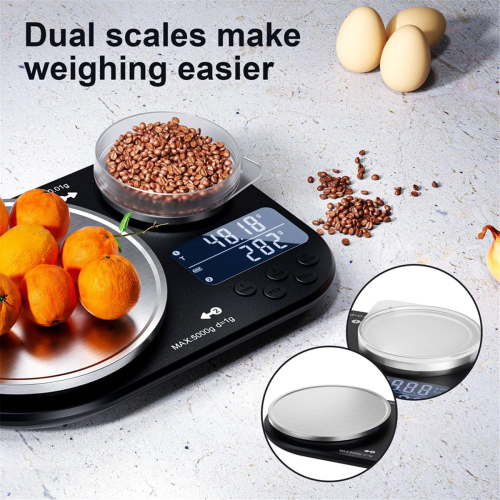 Dual Platform Kitchen Scale Digital Stainless Steel 1