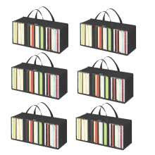 Bolsas para guardar DVD (6 unidades), organizador de CD de plástico PVC transparente