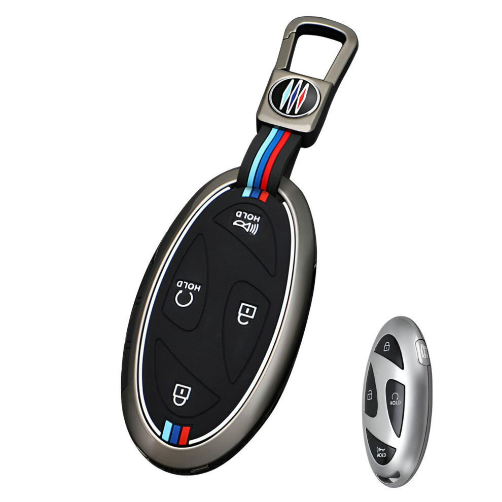 For Hyundai Key Fob Cover Case Keychain Metal Keys Holder Protector Compatible For Hyundai Models 689788451404