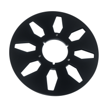 Lege tape-spoel aluminiumlegering tape-recorder accessoires zwart