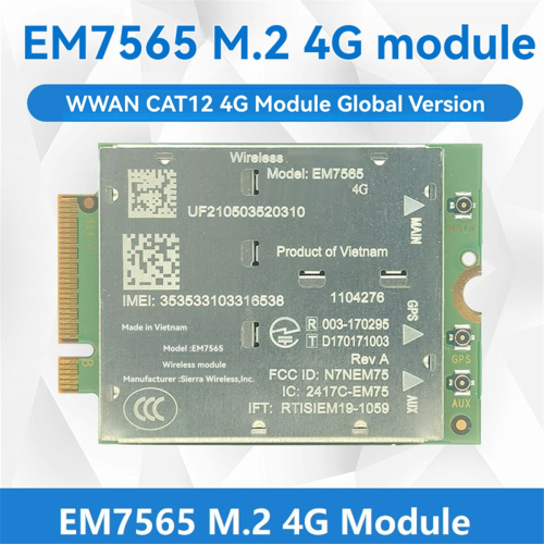 EM7565 4G LTE-modul + 3x4G-antenn + USB-adapter CAT-12 600Mbps 1